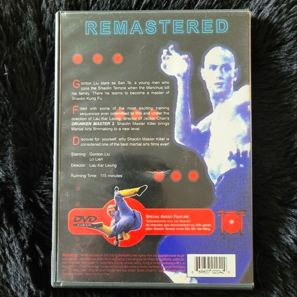 Shaolin Master Killer Uncut Version Remastered Shaw Brothers Wide-screen DVD - Picture 2 of 2